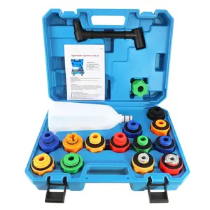 Oil Funnel Set, Automotive Oil Funnel Set for Engine Oil Changes, Oil Dispenser Funnels Kit with Flexible Extension and 14 Oil Cap Adapters Compatible with GM  VW   Land Rover Etc