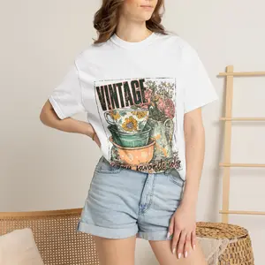 Comfort Colors® Vintage Teacup Floral T-Shirt