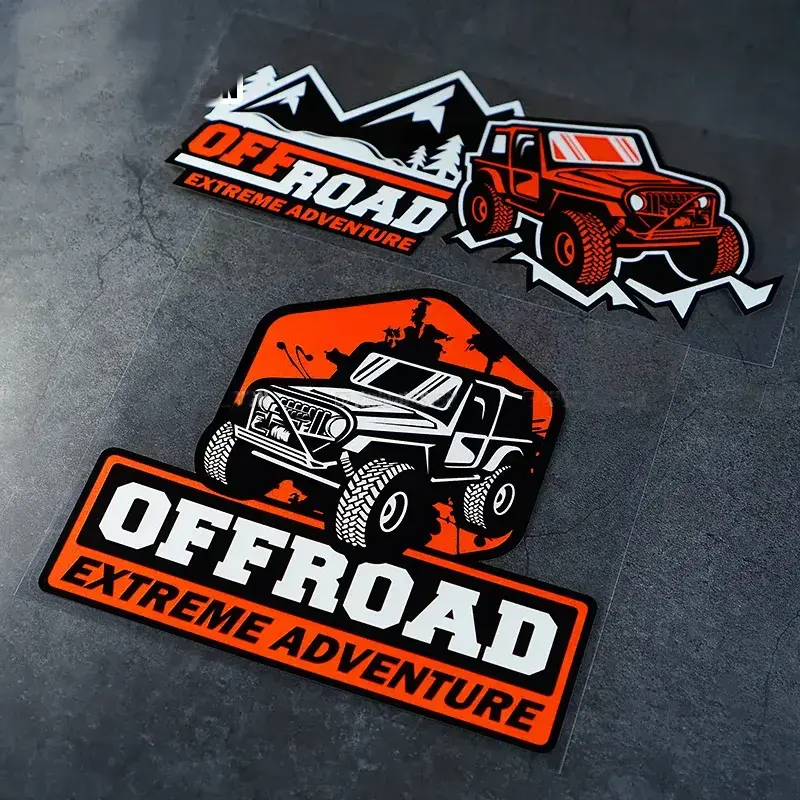 2026 New Sticker Decals Parts Sunscreen and Waterproof PVC Cover Scratches for Jeep Sticker Off Road Graphic Vinyl Stickers 4X4 Exterior For your Cars