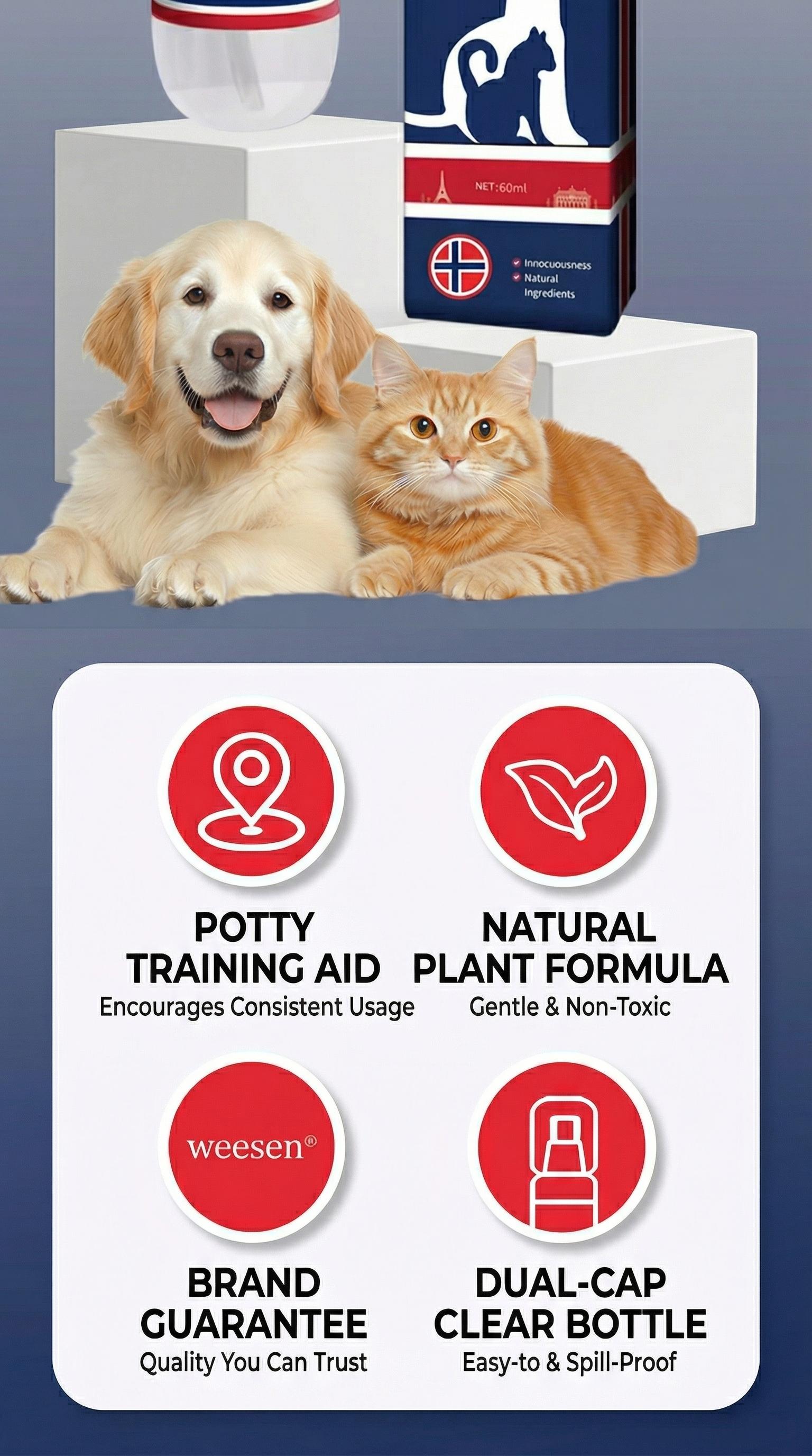 Dog Potty Training Spray | Go Here Puppy Pee Attractant Spray for Housebreaking Natural Formula Indoor & Outdoor 5 Fl OZ