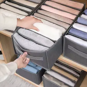 Women's Closet Organization Set, 2-Piece Drawer Storage Boxes for Underwear, Bras, Socks & T-Shirts, Space-Saving Design, Collapsible Storage Organizer, Closet Organizers