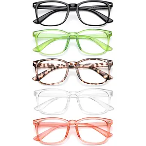 Anti Blue Light Glasses for Women Men -5Pair Blue Light Blocking Glasses, UV400 Anti-Glare Computer Glasses Women