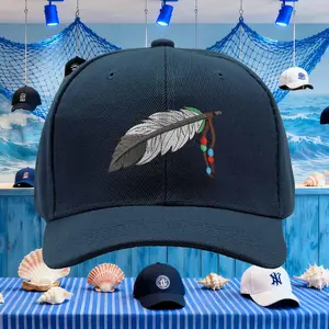 NATIVE PRIDE INDIAN AMERICAN BIG FEATHERS BASEBALL CAP HAT Retro Fun Truck Driver Baseball Hat