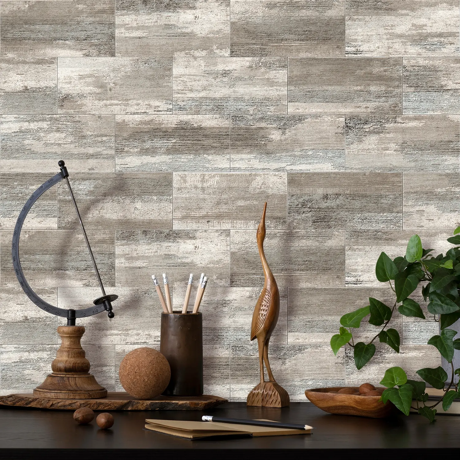 Self-Adhesive Waterproof Classic Marble Tile Wall Decorative Stickers, Easy to Clean & Install, Seamless Splicing for Kitchen Bathroom Decor, Tile Wall Decals