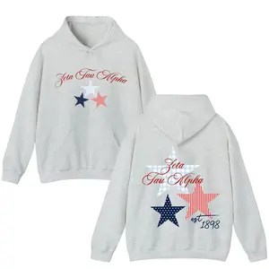 Custom Star Sorority Hoodie, Aesthetic Greek Hooded Sweatshirt - Simple Navy Sorority Hoodie, Big and Little Gift, Custom Sorority Hoodie, Aesthetic Greek Hooded Sweatshirt,, Sorority Apparel Womenswear
