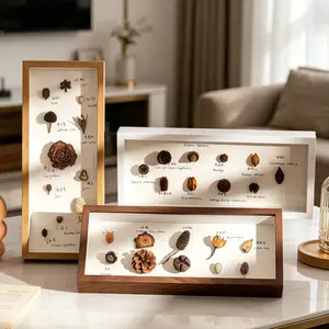 4pcs Vintage Long Storage Display Boxes, DIY Interior Decoration, Home Decor Items, Craft Supplies Organizer, Gift for Craft Enthusiasts