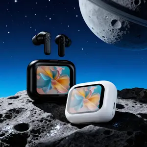 Wireless -compatible Headset with Touch Screen Charging Case, Low Bass Clear Calls Noise Cancelling, In-Ear Earphones for iPhone Android Sports True Wireless Earbuds, Wireless BT Earphones, Fashionable Earbuds