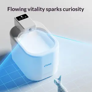 Intelligent Induction Cat Water Dispenser - Wireless Charging Automated Fountains with Automatic Circulation Filter, Dog & Cat Feeding Supplies (Wholesale)