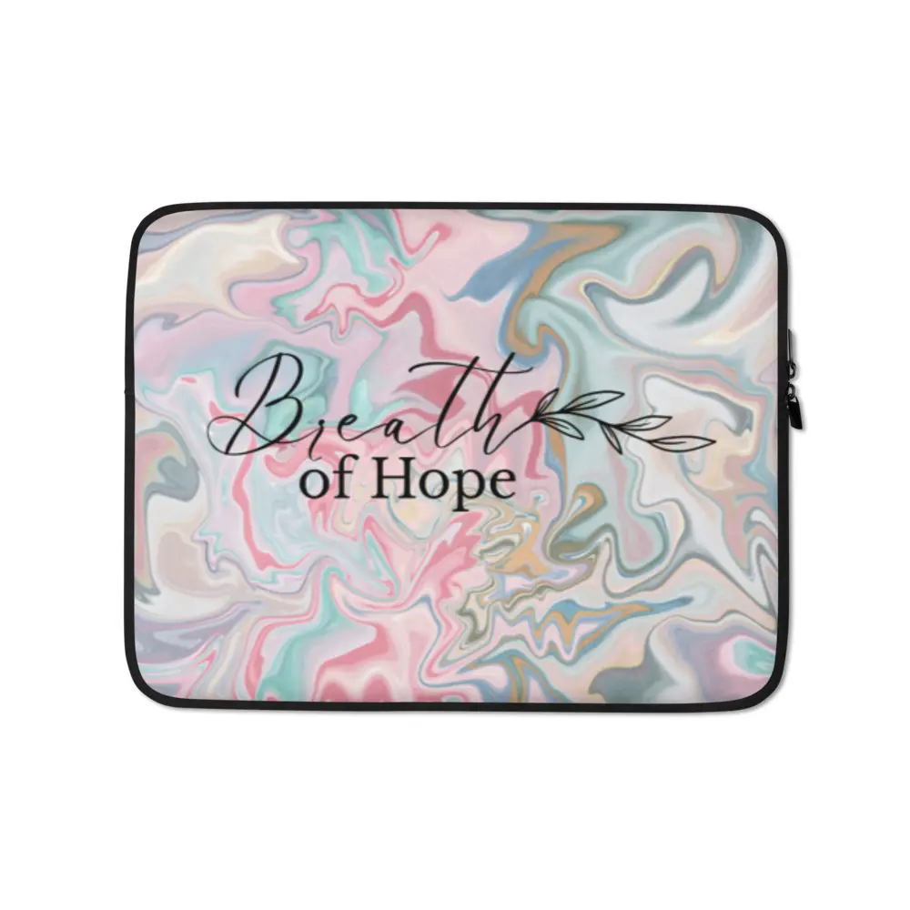 Breath Of Hope Laptop Sleeve - Christian Gift - Faith Laptop Case