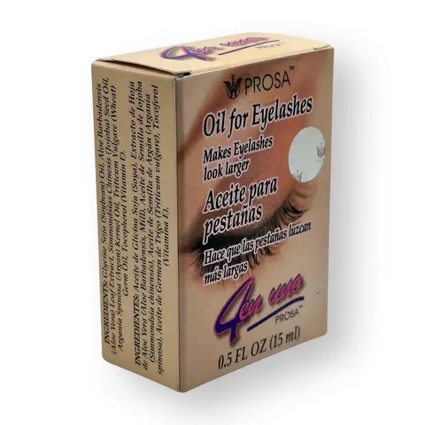 PROSA 4-1 oil treatment to grow and lengthen eylashes Makeup Mascara / (4 en 1 uno aceite para crecer y alargar pestanas)