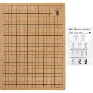 12 x 16 Inches Macrame Board, Macrame Tools Accessories, Beading Mats, Trays for Knotting, Braiding, Cording, Threading, Bracelet  Making