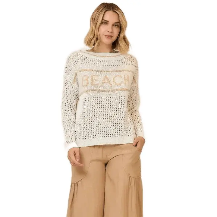 Cozy Co. Open Knit Beach Sweater
