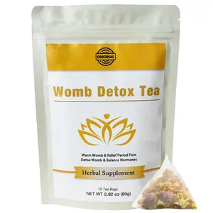 Siyolaherb Natural Womb Detox Fibroid Tea for Women to Uterus Cleanse and Pregnancy Support, Herbal Fertility Tea 10 TeaBags Help with Hormone Balance & Period Cramps & Uterus Warm