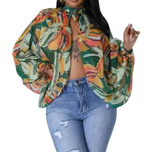 Chiffon Blouses for Women - Summer Sexy Open Back Sheer See Through Tie Batwing Sleeve Tops Tunic Shirts - Comfortable Women's Wear - Womenswear Elegant Lightweight Overall Style Fit Turtleneck