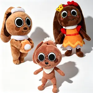 Dandy's World Brownie Plush , Princess Crown, Dessert & Base Outfit Bunny Stuffed Doll, Roblox Game Character Plushies Collectible Gift for Kids & Game Fans plushies dolls