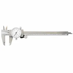 Stainless Steel Dial Caliper with Protective Case for Reloading & Machining