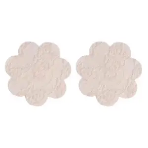 Ultra Thin Summer Lace Nipple Covers Reusable Anti Protrusion Invisible Strapless Bra Pads