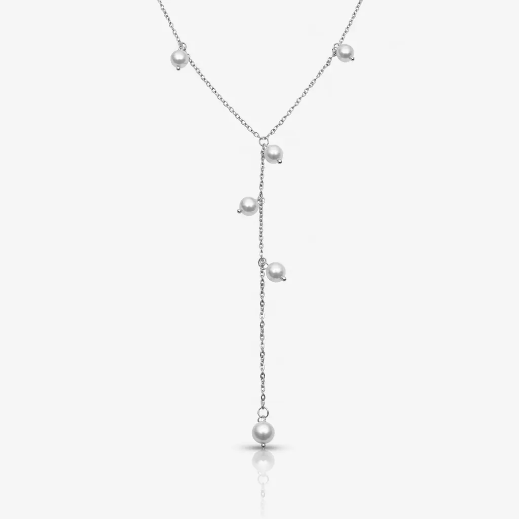 Silver Waterproof, Hallie Lariat Necklace
