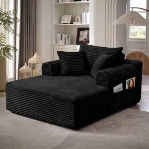 47'' Boneless Cloud Sofa Bed – Deep Seat Cushion No Assembly Required, Modern Fluffy Loveseat Couch for Living Room & Bedroom,For Small Spaces, Apartment, Movie Night