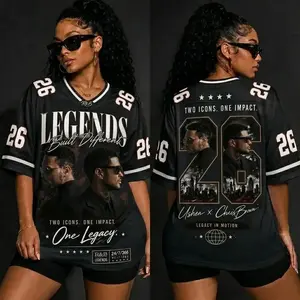 Men's 26 Legends Raymond Brown Football Jersey Shirt, The RB Tour Hip Hop Graphic Tee, Unisex Sports Gift