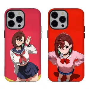 Dandadan Ayase Momo Phone Case Kawaii Anime Fan Cover Compatible with iPhone 11-17 Pro Max/Plus and Samsung Galaxy S23-25