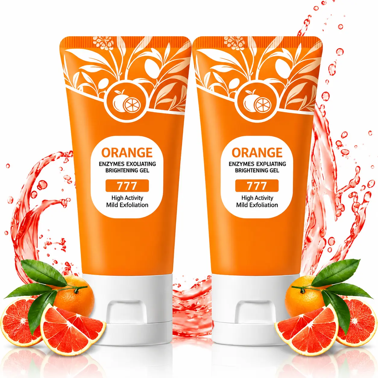 Fruit Enzyme Gentle Peeling Gel Exfoliant, Soft Facial & Body Dead Skin Remover, Smooths Rough Skin Evens Skin Appearance, Deep Cleansing Non-Irritating Exfoliating Gel for Normal Dry Sensitive All Skin Types Cleanser