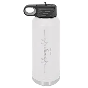 Alpha Sigma Alpha Script 32oz Water Bottle