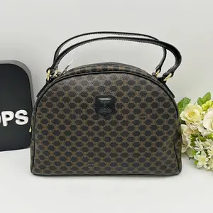 Pre-owned Celine As Shown Shoulder Bags Vintage Black Macadam Dome Bag B0508SEAKZ