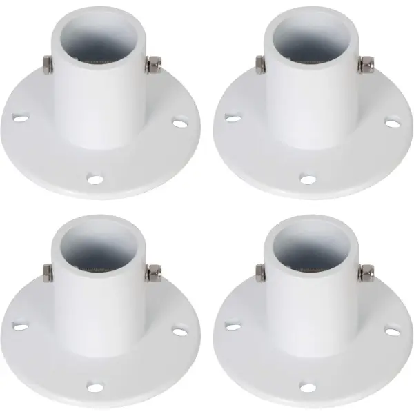 Replacement Deck Anchor Flange Cast Aluminum Above Ground Pool Ladders and Handrails - 1 7/8” Inch Diameter of 1.9"(4PC)