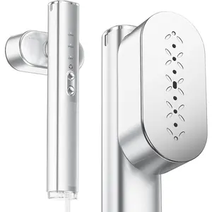 Travel Steamer for Clothes,100-240V Portable Garment Steamer, Steamer&Iron 2 In 1,30s Fast Heat-up,120ml Water Tank,Large Ceramic Heat Panel,HandheldSteamer for Global &  Traveling,