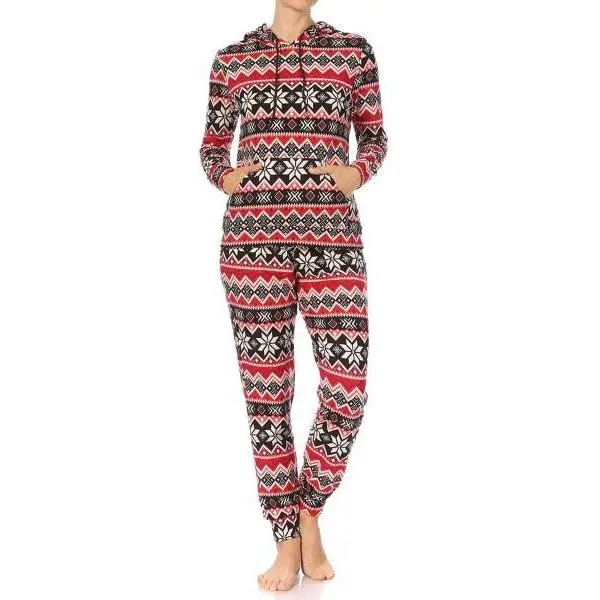 S&G Apparel Christmas Pajamas Joggers With Hoodie Top