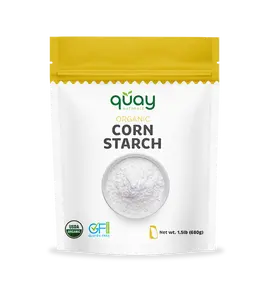 Quay Naturals Organic Corn Starch - Pure Gluten Free Starch for Thickening Sauces and Baking - 100% Organic Non-GMO Free from Additives