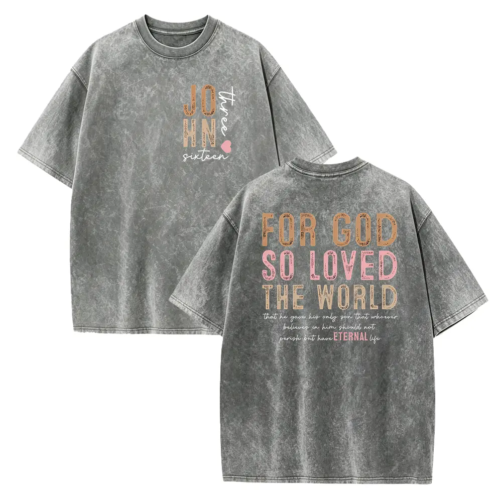 For God So Loved The World Shirt, John 3:16 Bible Verse Tee, Christian Easter Shirt, Scripture Gift, Religious Faith Top