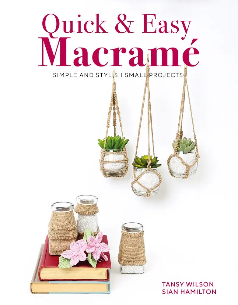 Used Macrame Book - Good Condition, Soft Cover Paperback by Tansy, English Beginner Guide with 12 Macrame Projects, Step-by-Step Illustrated Techniques, Beautiful Photos for Children's Bedroom Small Creations