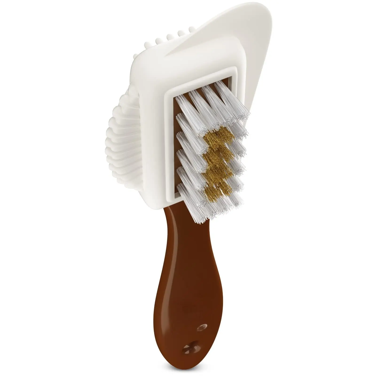 Leather cleaning brush for cleaning all corners of shoes