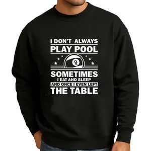 Funny 8-Ball Billiard Pool Player Sweatshirt – Long Sleeve for Men & Women