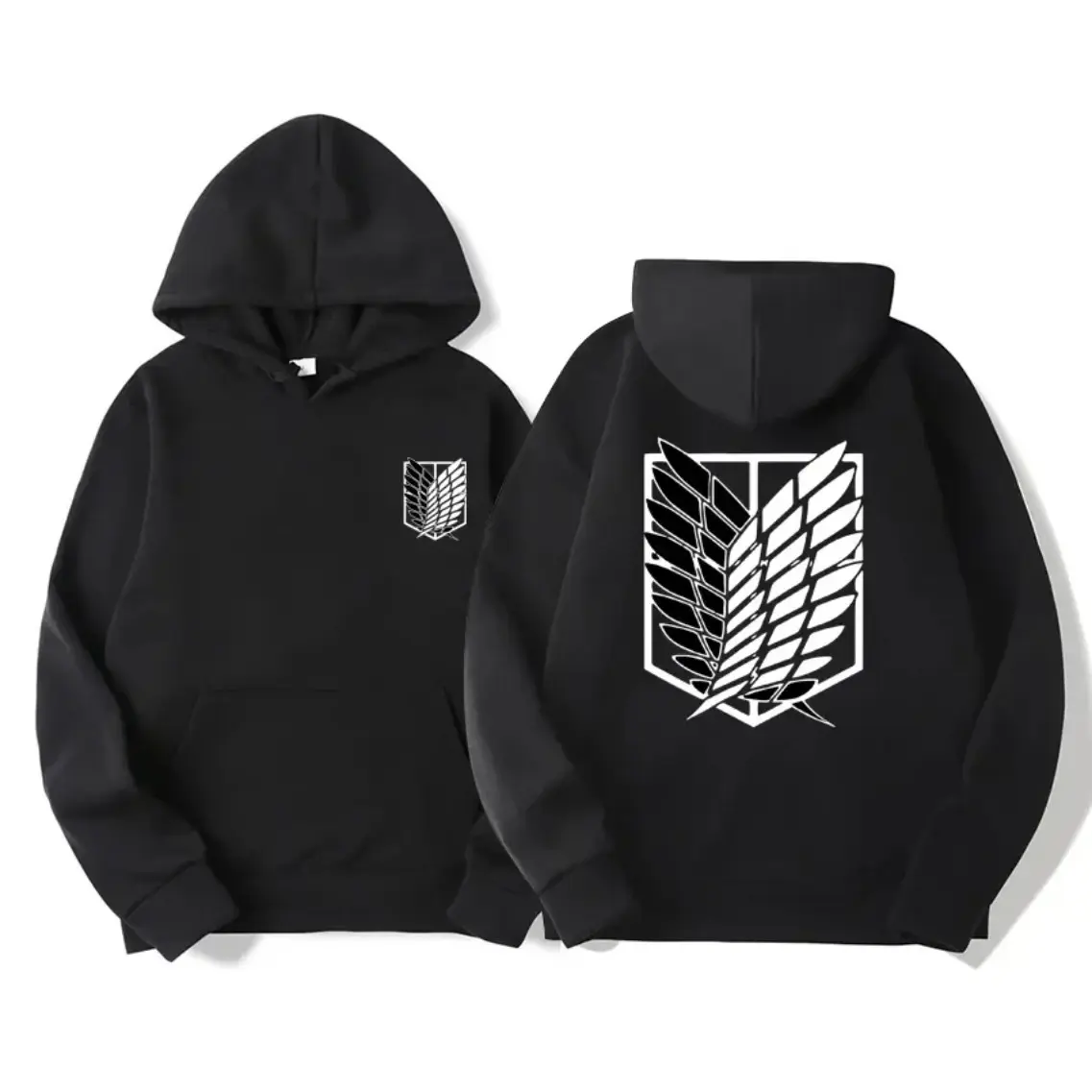 [deals for today] Attack on Titan Men's Hoodie – Anime Streetwear Pullover for Men & Women, Harajuku Shingeki no Kyojin Sweatshirt, Lightweight Soft & Breathable Fabric, Warm Comfortable Hoodie for Fall Winter, Perfect Holiday Gift for Family & Friends