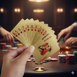 Waterproof Anti-Slip Plastic Playing Cards Set - Durable Portable Deck for Magic Tricks, Table Games, Camping, Dorm Room & Family Entertainment, Party Game Cards. Professional Cards for Poker, Parties & Game Nights.