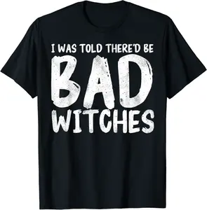 Funny Halloween Shirt "Bad Witches" Easy Costume Party Mens T-Shirt - Joelalbe Shop 44B0CH95R7VN
