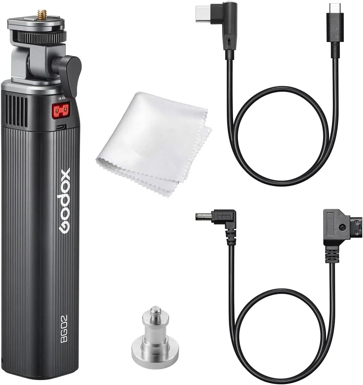 Godox BG02 External Battery Handgrip 14.4V 6600mAh Power Pack for AD200 AD300Pro II & ML Series LED Light