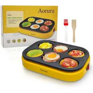 Pancakes Maker Nonstick Electric Egg Frying Pan for Mini Crepe Fried Egg