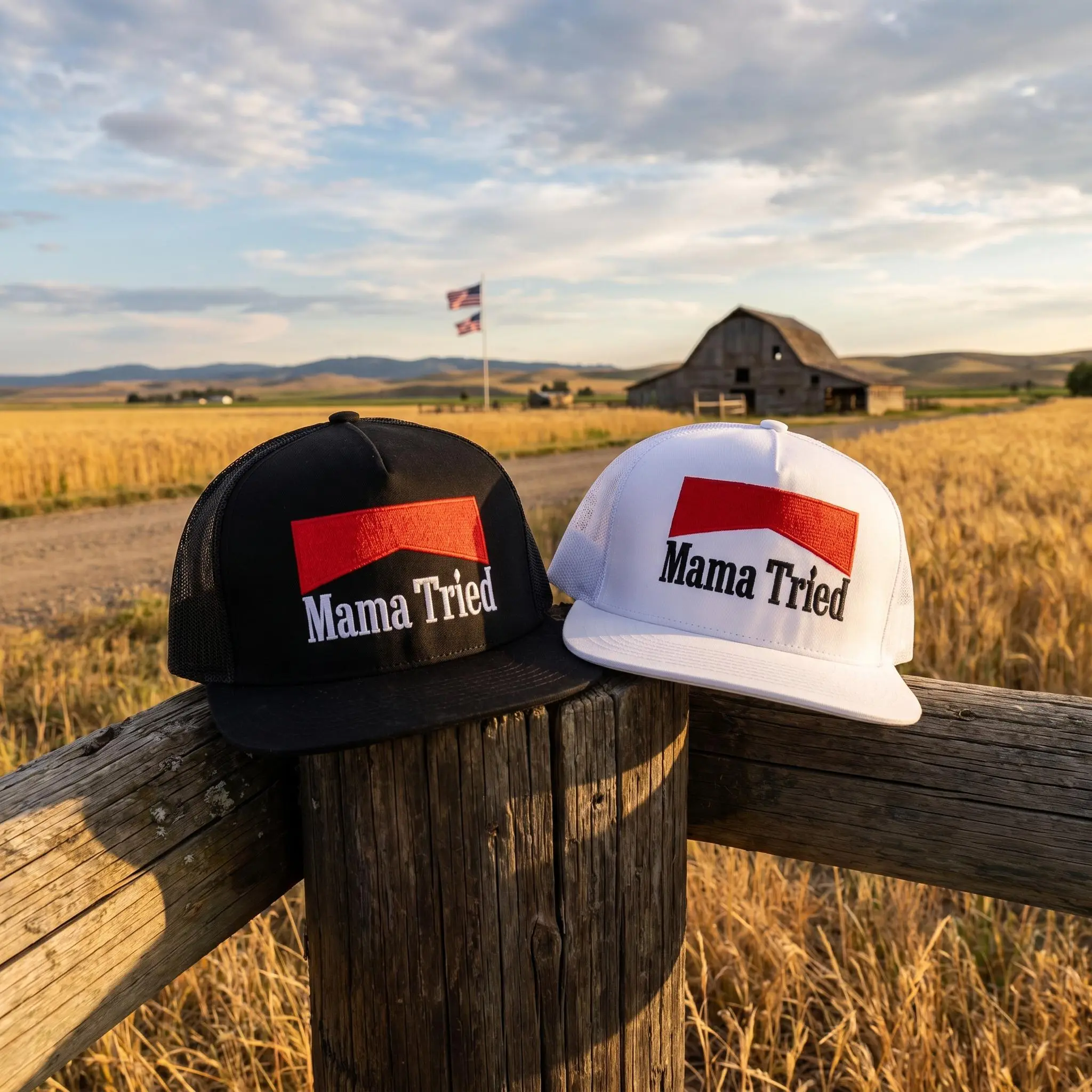 Mama Tried Trucker Hat | Adjustable Mesh Snapback Baseball Cap for Men & Women