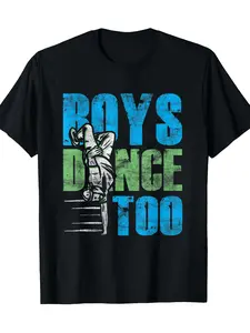 1pc, Men'S Hip Hop Dance Men'S T-Shirt - Bold _Boy