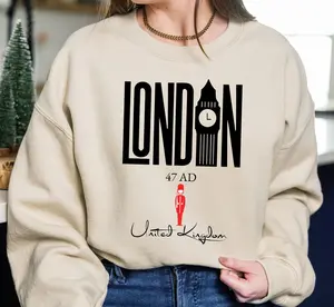 London Sweatshirt, United Kingdom Sweater, Traveler Crewneck