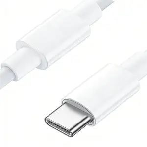 RayCue USB C Cable – Ultra Fast Charging (100W/5A, PD 2.0 Compatible), High Speed Data Transfer (480 Mbps), Made from Eco Friendly TPE Material; Compatible with iPhone 17 Series, Samsung Galaxy, iPad Pro, MacBook Pro/Air, and Other Devices (2 m, White)