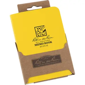 212 MAIN Weatherproof Paper-Based Outdoor Field Book, 3.5 x 5 in, Flexible Cover, Rite In The Rain