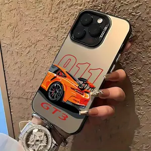 Racing Sports Thermal Phone Case for iPhone 17, 16e, 16, 15, 14, 13, 12, 11, Pro Max Air X XR XS MAX 8, 7 Plus, Shockproof Matte Back Cover, Sports Theme, Racing Design, Durable Shell, Injection Molding, Ultra-thin Phone Case