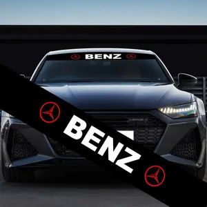 Car Windshield UV Protective Sunshade Sticker, Universal Fit for Mercedes-Benz Models, Durable UV Protection Film, Easy Installation Car Accessory