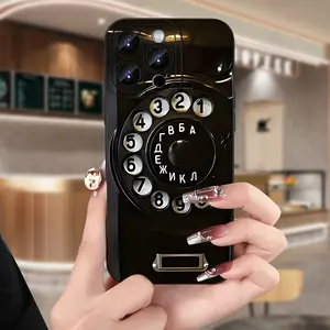 Creative Pattern Retro Mobile Phone Case TPU Compatible with iPhone 16 15 14 13 12 11 XS XR X 7 8 Plus Pro Max Mini, Suitable for both Men and Women, Perfect Gift