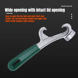 Multi-Functional Barrel Opener and Wrench, Manual Tool for Opening Paint Cans, Plastic and Oil Drums, Essential for DIY Projects